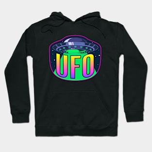 UFO. Flying saucer. Aliens. Hoodie